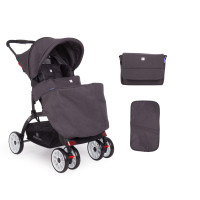Бебешка лятна количка Airy Dark Grey