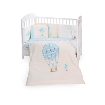 Бебешки спален комплект 6 части 60/120 Puppy on Balloon