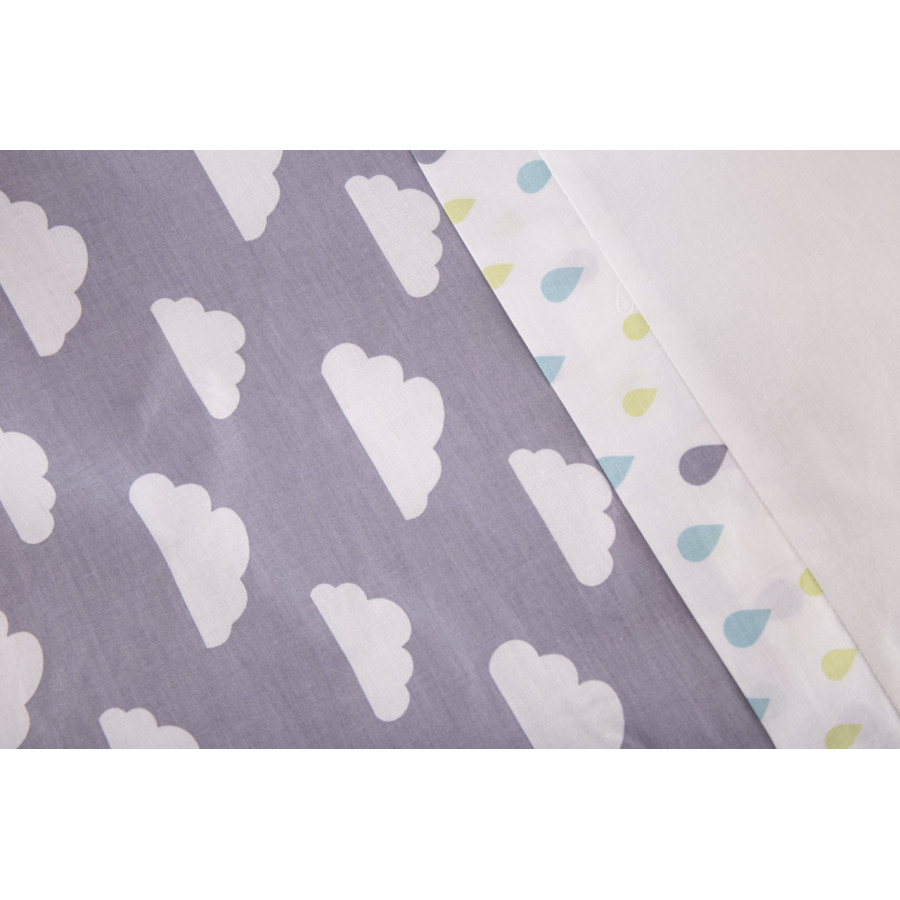 Бебешки спален комплект 2 части EU style 70/140 бродерия Little Angel Clouds
