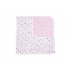 Лятно одеяло от трико 80/80см Pink Flowers