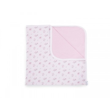 Лятно одеяло от трико 80/80см Pink Flowers