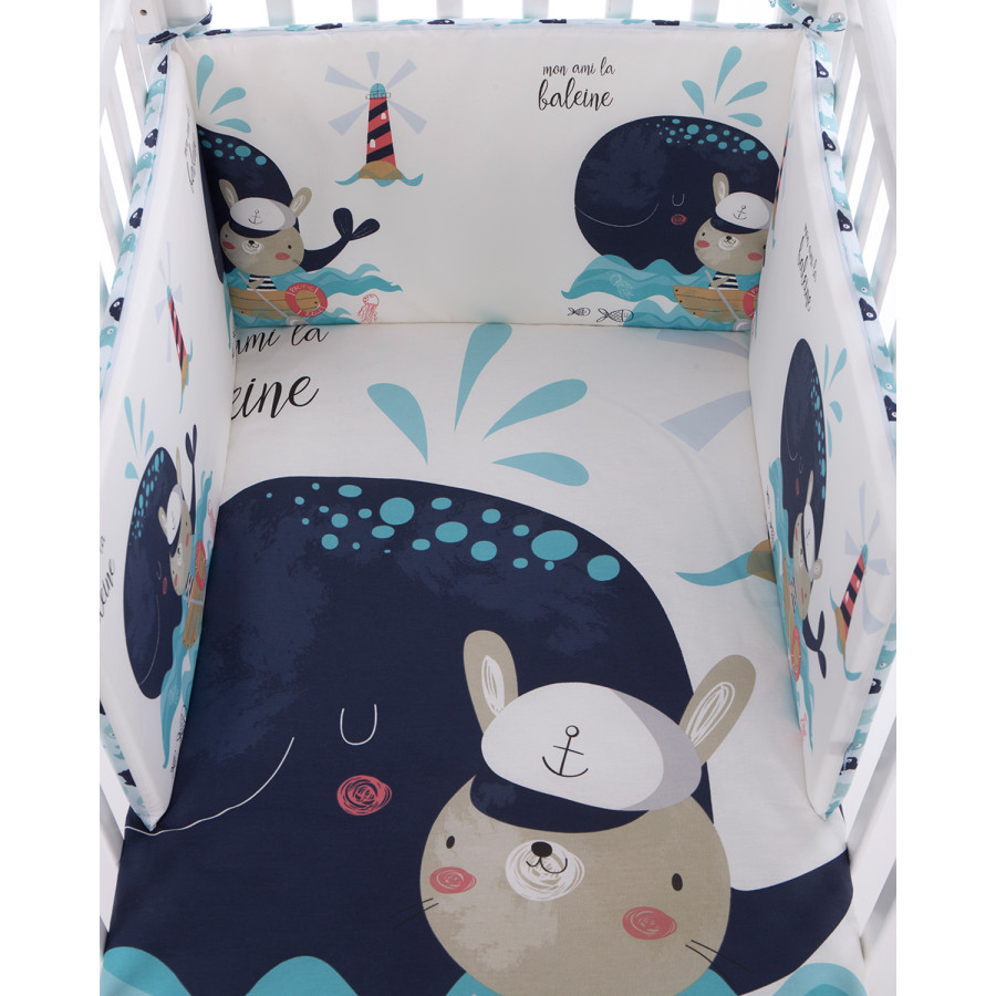 Бебешки спален комплект 2 части EU style 60/120 Happy Sailor