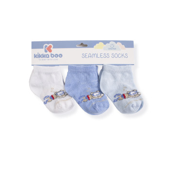 Бебешки памучни чорапи терлички DIVER BLUE 2-3 години