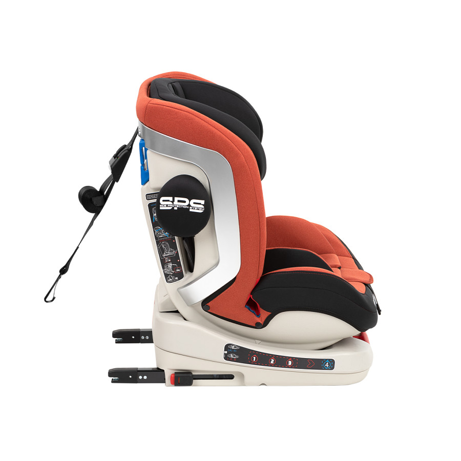 Стол за кола 0-1-2-3 (0-36 кг) 4 Strong Orange Isofix 2020