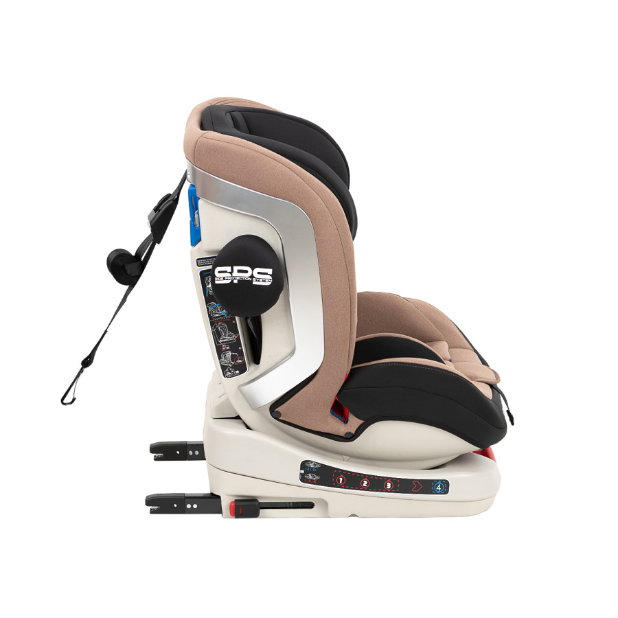 Стол за кола 0-1-2-3 (0-36 кг) 4 Strong Beige Isofix 2020