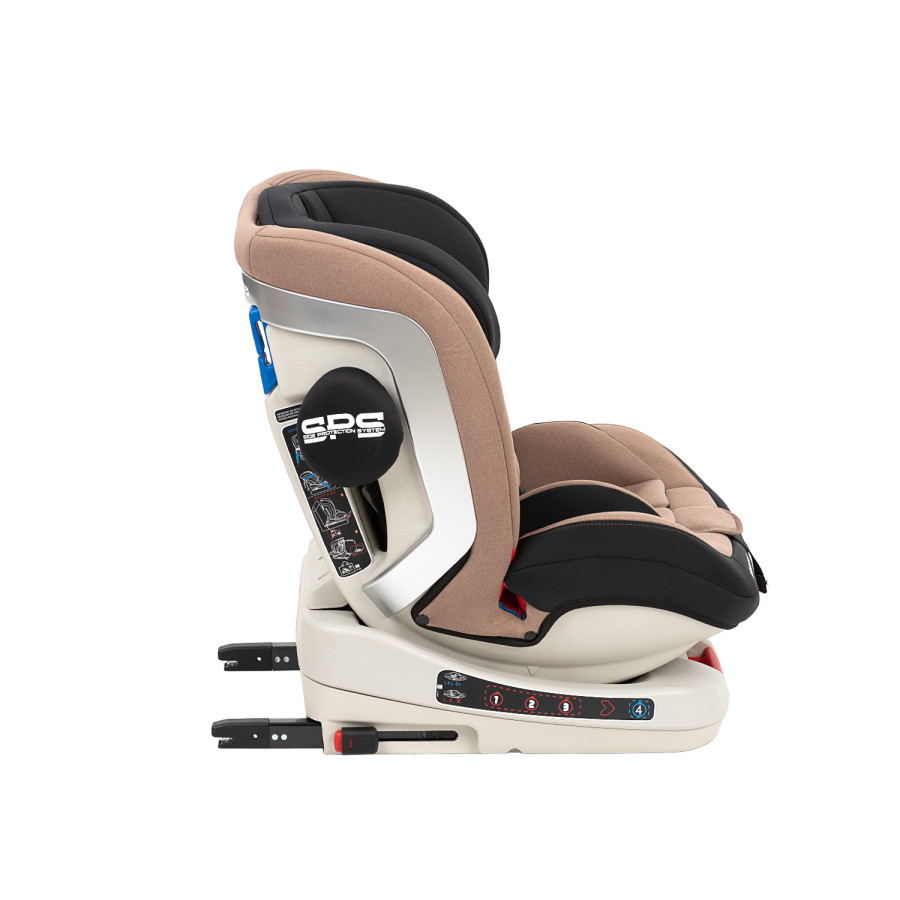 Стол за кола 0-1-2-3 (0-36 кг) 4 Strong Beige Isofix 2020