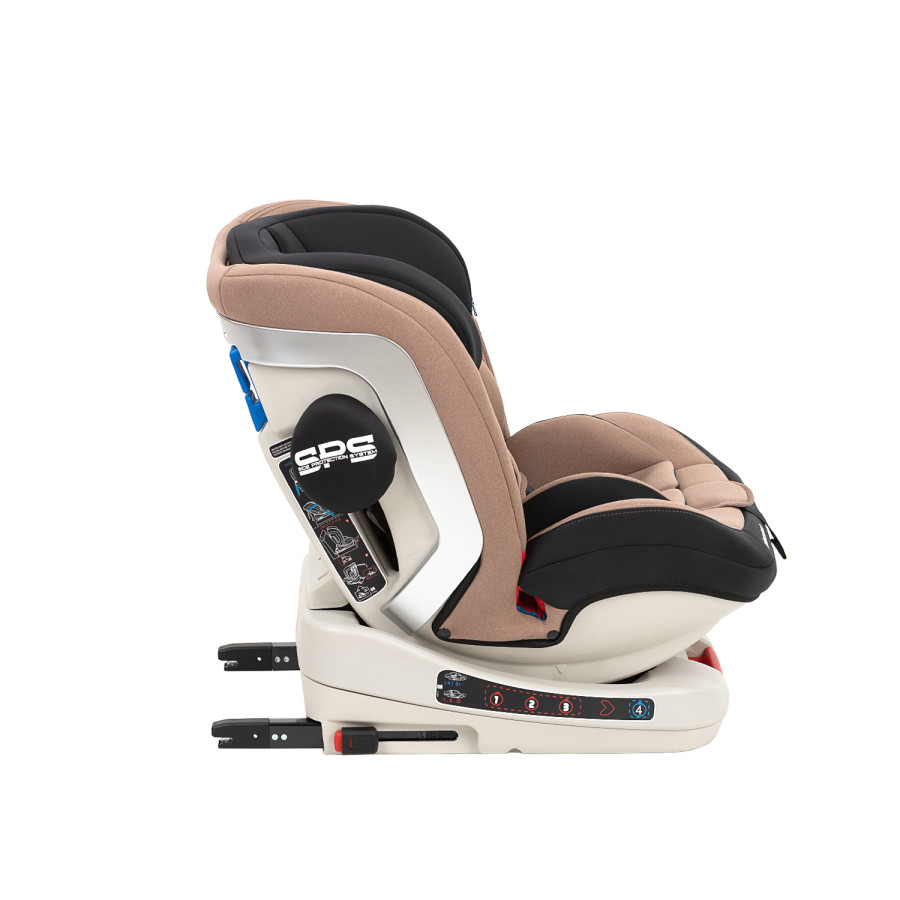 Стол за кола 0-1-2-3 (0-36 кг) 4 Strong Beige Isofix 2020