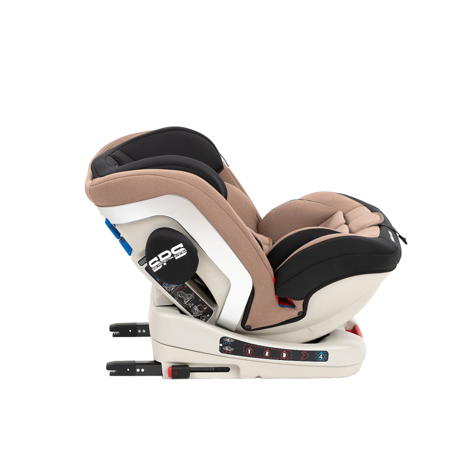 Стол за кола 0-1-2-3 (0-36 кг) 4 Strong Beige Isofix 2020