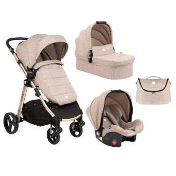 Комбинирана количка 3 в 1 Ugo Beige Melange 2020