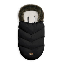 Чувалче за количка Luxury Fur Black