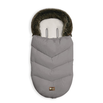 Чувалче за количка Luxury Fur Grey