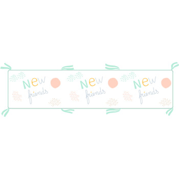 Обиколник с вата New Friends 210см