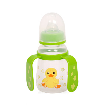 Бебешко шише 125 мл с 2 дръжки Baby Care