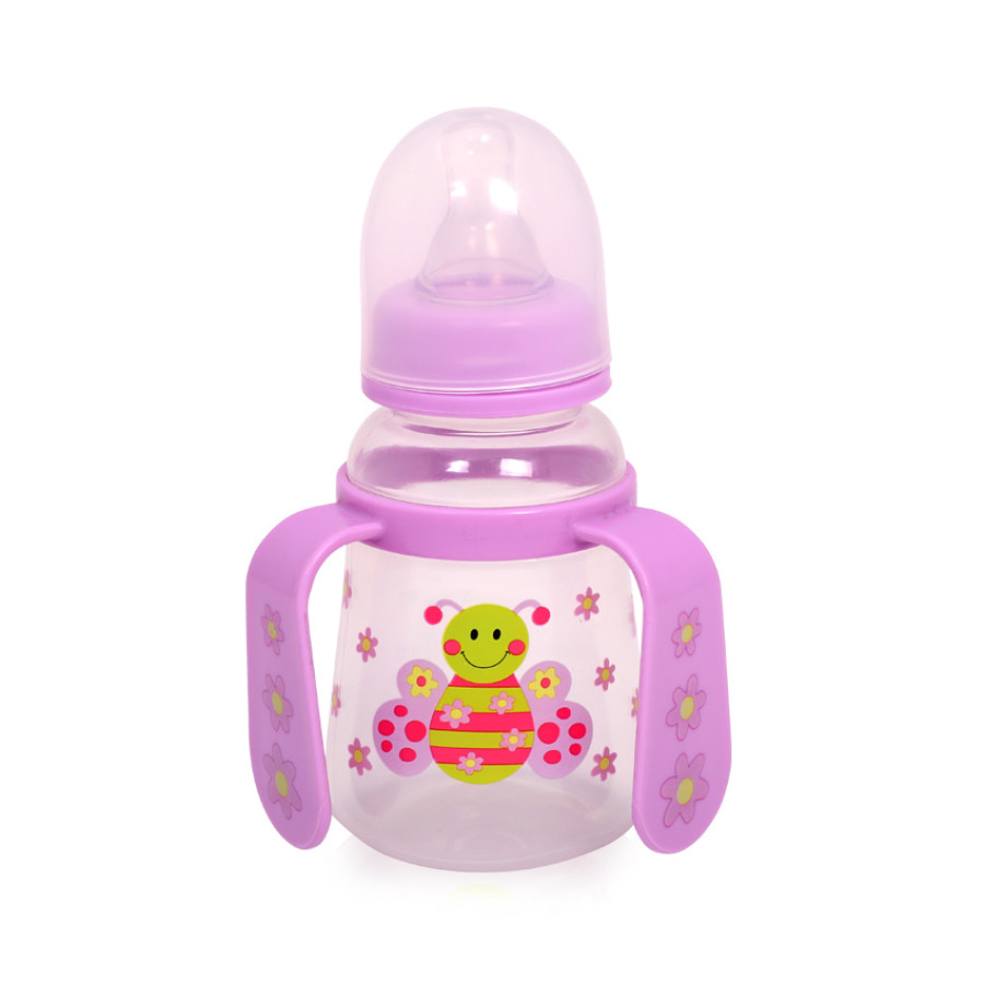 Бебешко шише 125 мл с 2 дръжки Baby Care