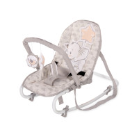 Бебешки шезлонг с гриф Rock Star light grey elephant