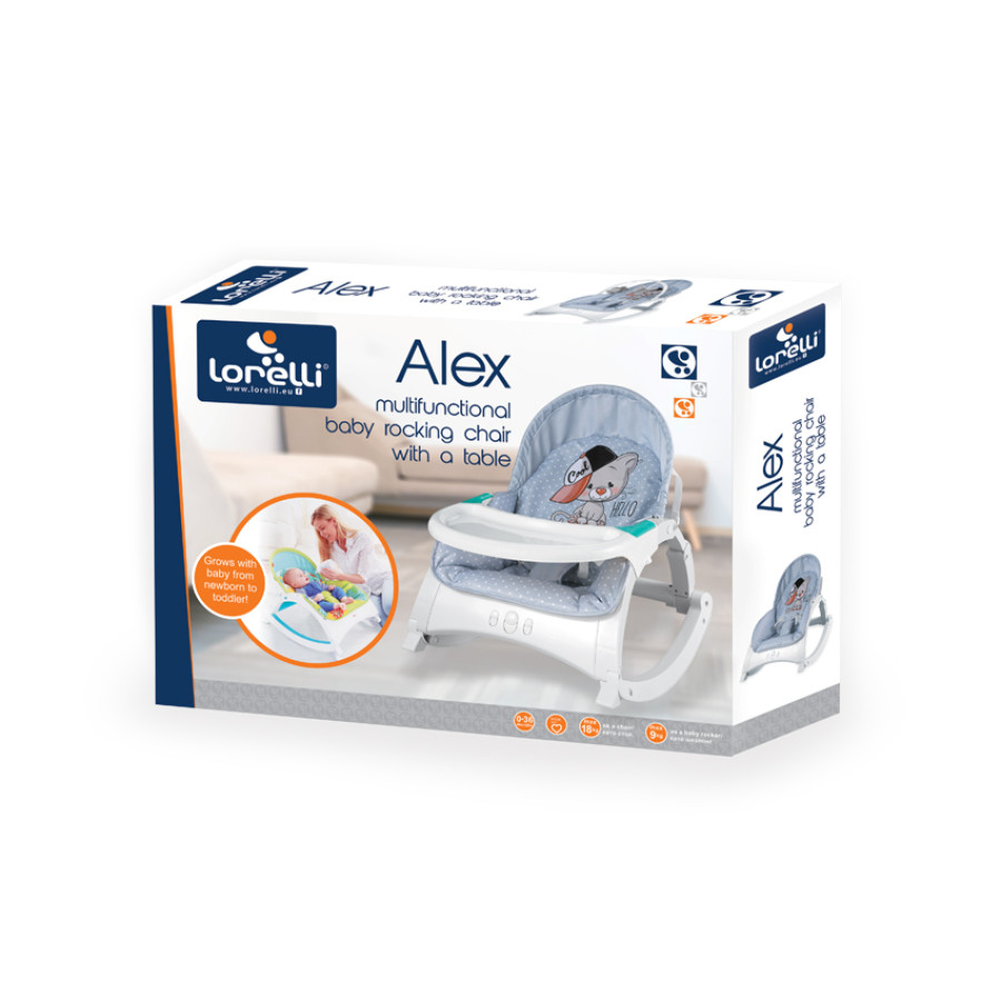 Шезлонг Alex с табла Dark Blue Hippo