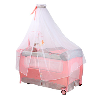 Кошара Sleep'n'Dream rocker + балдахин pink ballet 2 нива