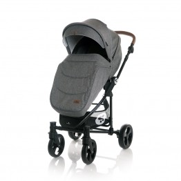 Детска количка Crysta 3 в 1 grey + чанта