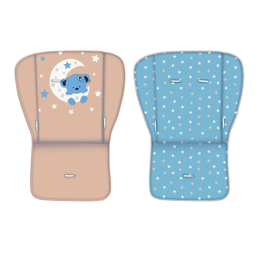 Детска количка Twin blue & beige Moon Bear + чанта