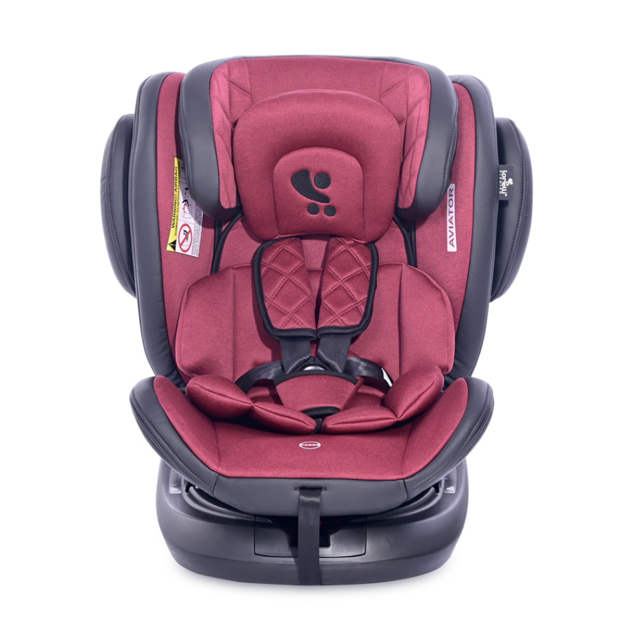 Стол за кола Aviator Isofix 0-36kg black & red