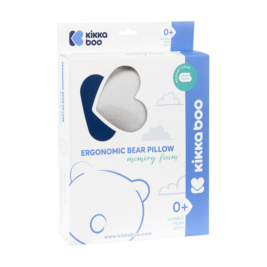 Мемори ергономична възглавница Bear Grey Velvet