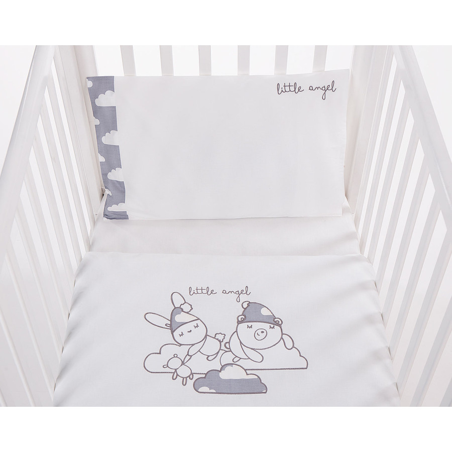 Бебешки спален комплект 3 части с бродерия Little Angel
