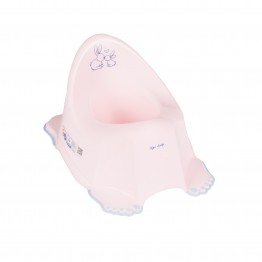Бебешко анатомично музикално гърне Зайчета розово