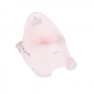 Бебешко анатомично музикално гърне Зайчета розово