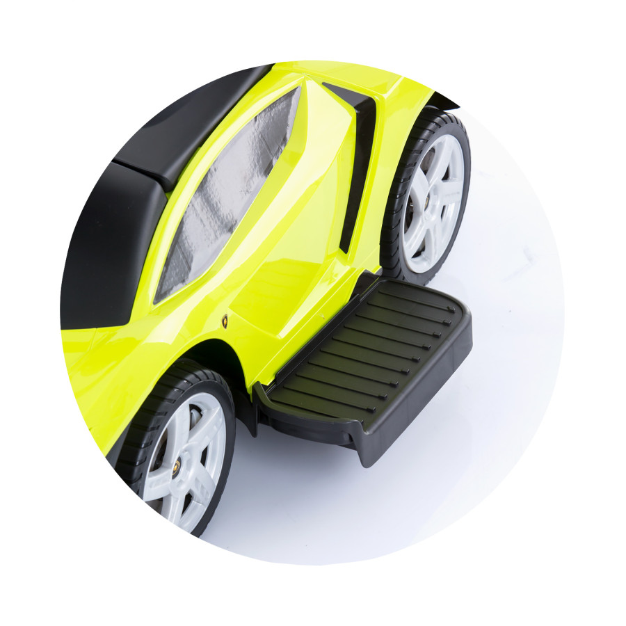 Кола с дръжка и сенник Lamborghini зелена