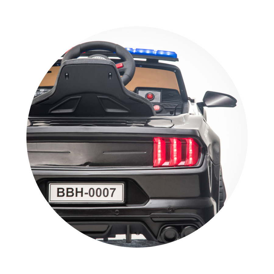 Електрическа кола POLICE черна