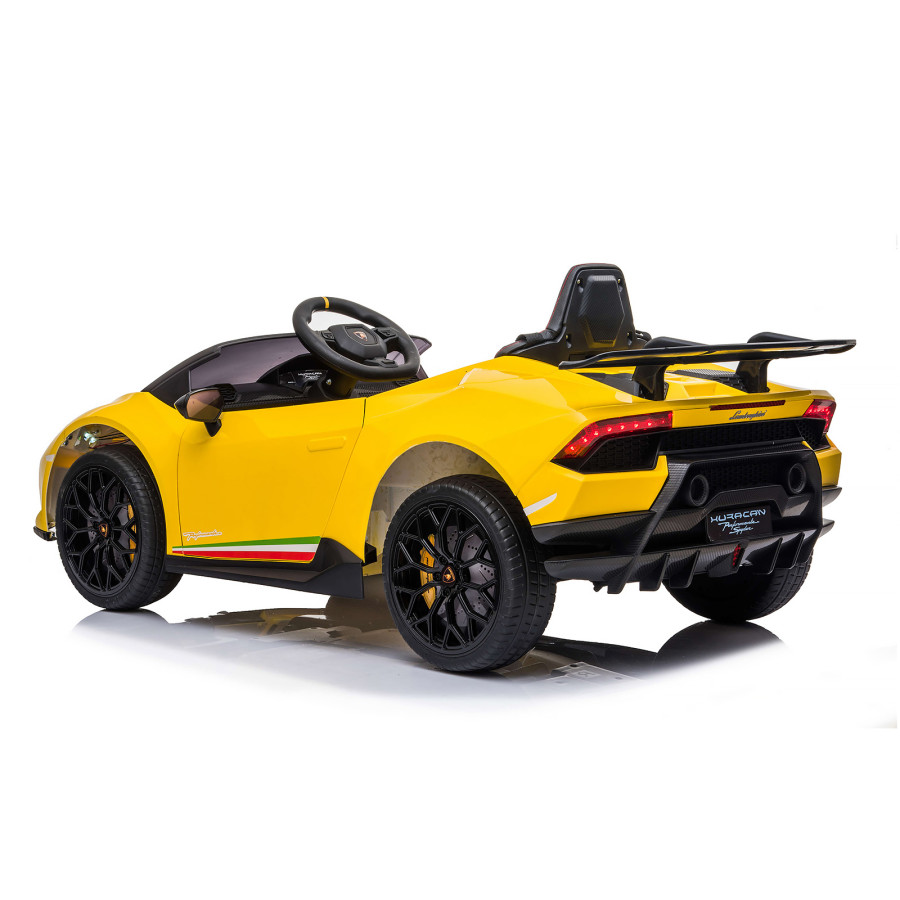Електрическа кола Lamborghini Huracan жълта