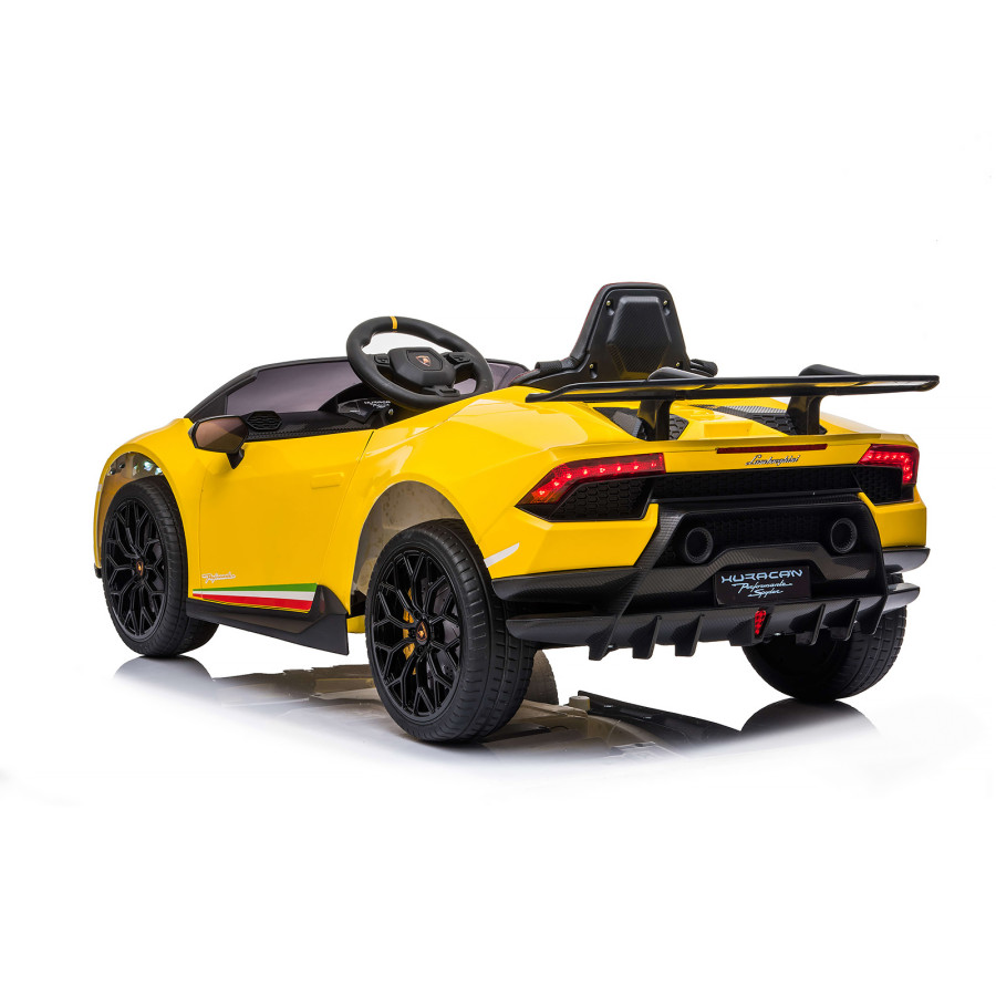 Електрическа кола Lamborghini Huracan жълта
