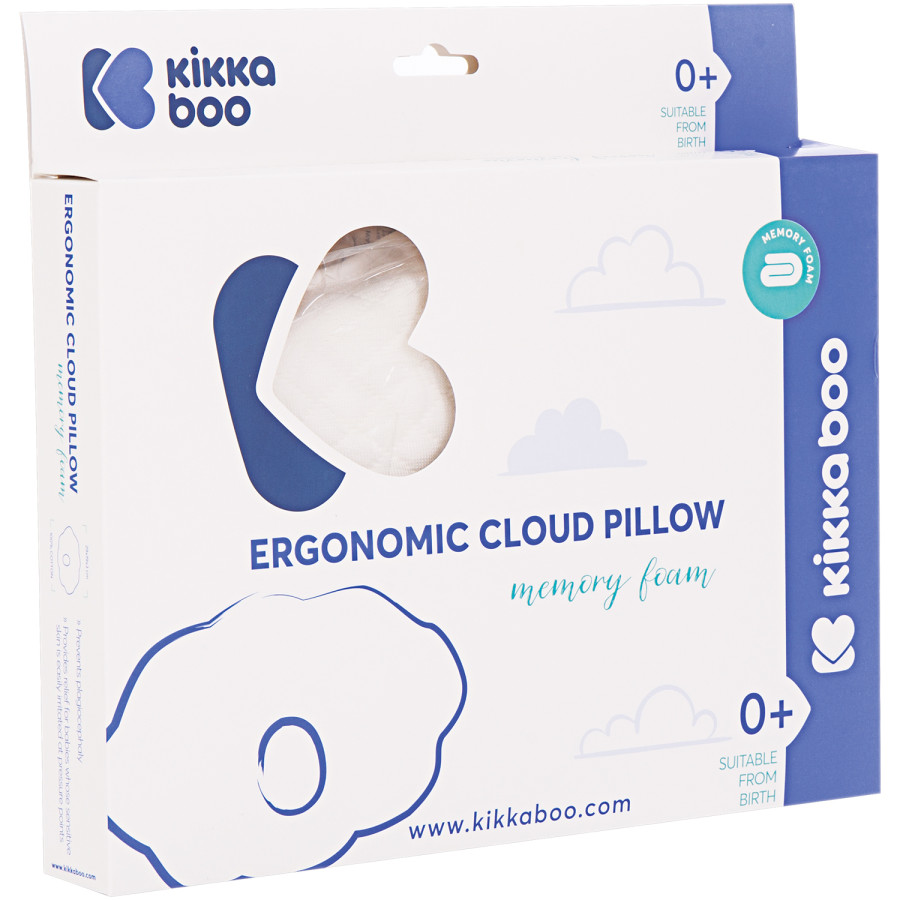 Мемори ергономична възглавница Cloud White Velvet