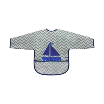Лигавник с ръкави и джоб непромокаем Boat Grey