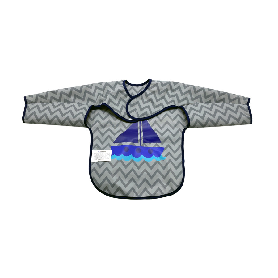Лигавник с ръкави и джоб непромокаем Boat Grey