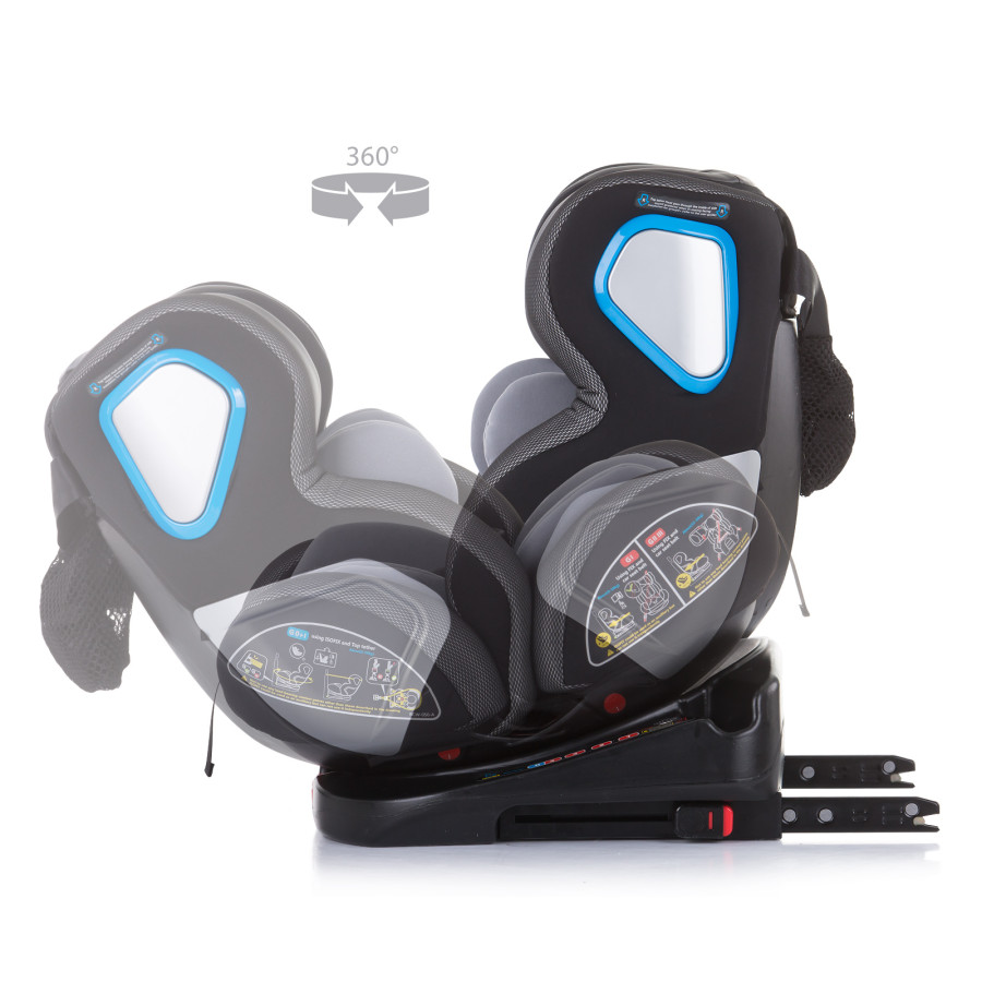 Стол за кола 360 Isofix 0+ Evolute асфалт