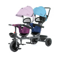 Триколка за близнаци DUET розово и синьо