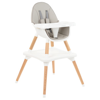 Дървен стол за хранене Multi 3in1 Grey