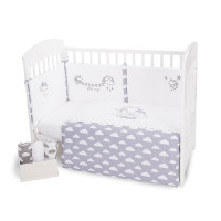 Бебешки спален комплект 2 части 60/120 бродерия Little Angel Clouds