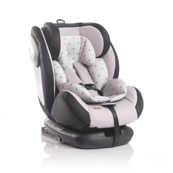 Стол за кола Corsica Isofix 0-36kg Grey Crowns