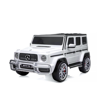 Акумулаторен джип MERCEDES G63 за две деца бял