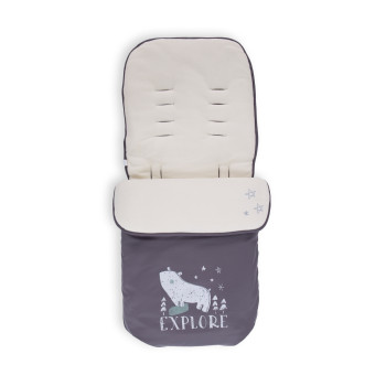 Чувалче за количка Polar Bear Grey