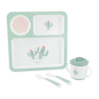 Сет за хранене 4 части Cactus Mint