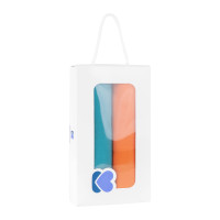 Комплект 2бр муселинови пелени 105х105см Orange & Blue