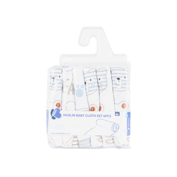 Комплект 6бр муселинови кърпички 28х30см Bear Beige