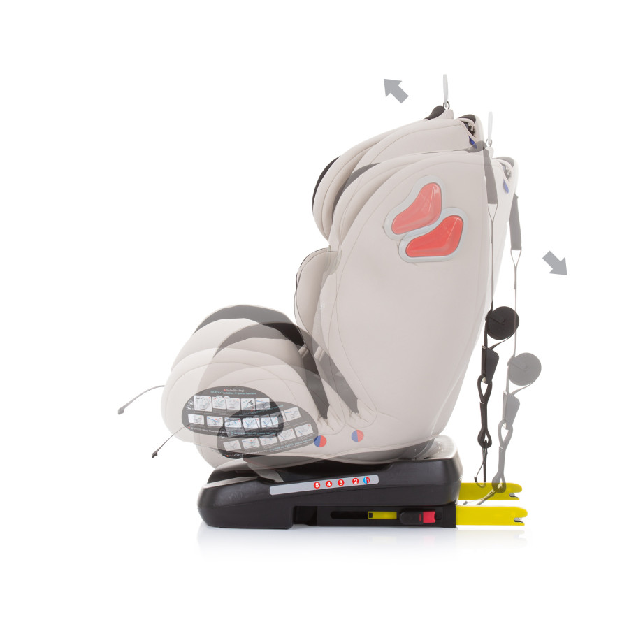 Стол за кола 360 Isofix 0-36 kg Journey пясък
