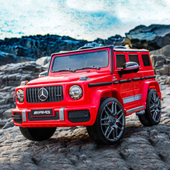 Джип Mercedes G63 AMG червен EVA гуми