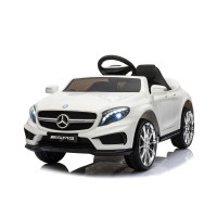 Акумулаторна кола Mercedes Benz GLA45 бяла EVA гуми