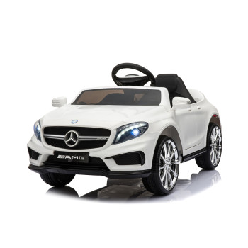 Акумулаторна кола Mercedes Benz GLA45 бяла EVA гуми