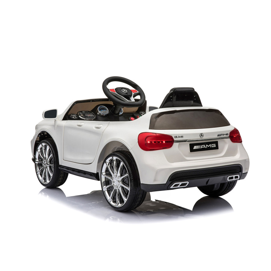 Акумулаторна кола Mercedes Benz GLA45 бяла EVA гуми